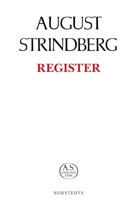 August Strindbergs Samlade Verk - Register