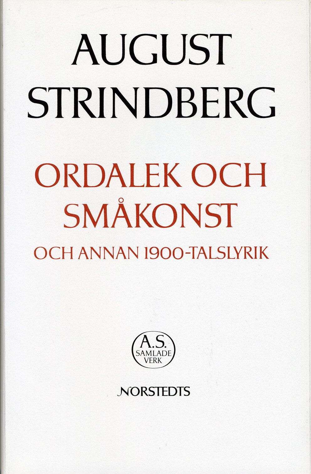 Ordalek och småkonst och annan 1900-talslyrik