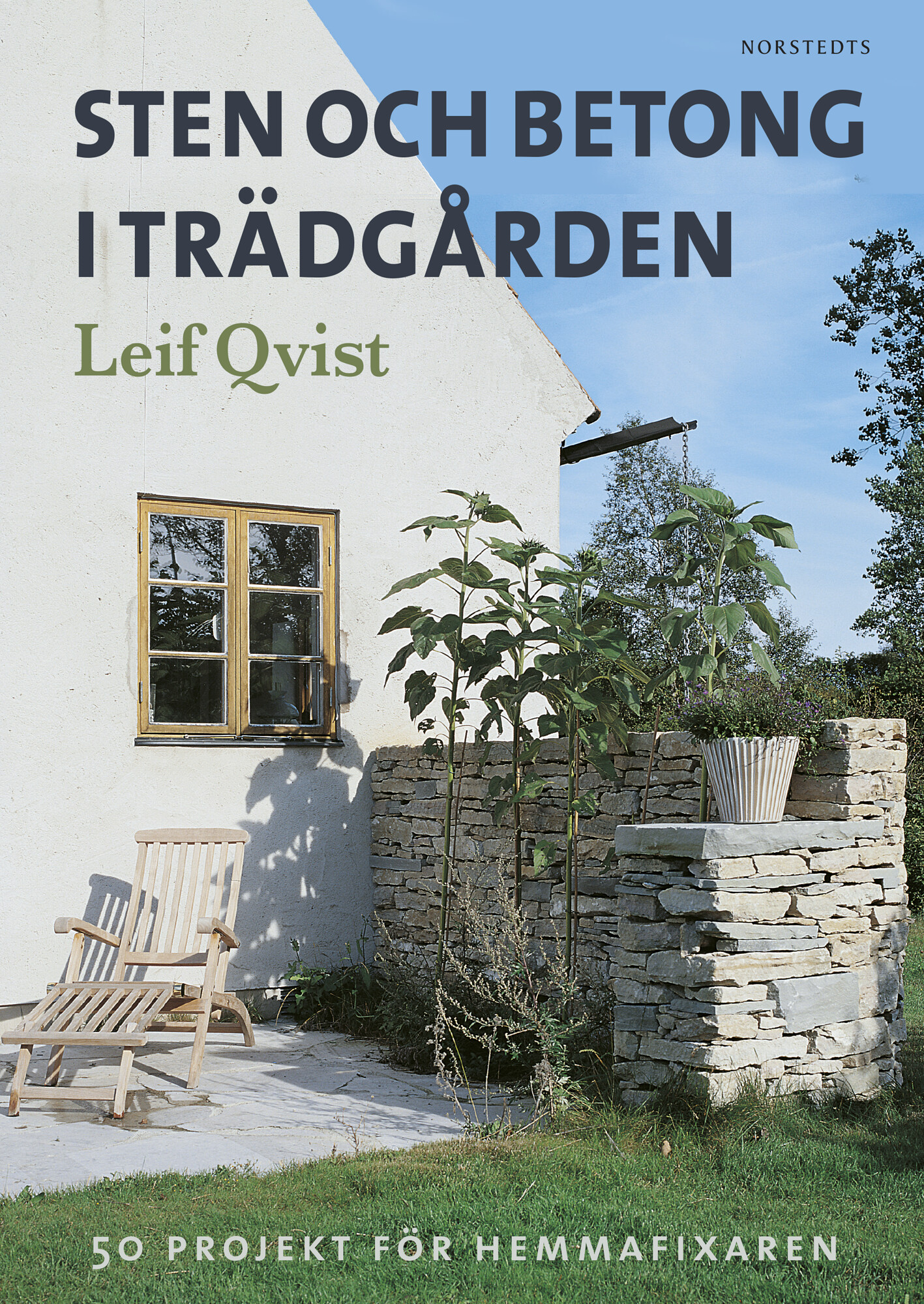 Sten och betong i trädgården