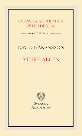 Svenska Akademiens inträdestal: Sture Allén