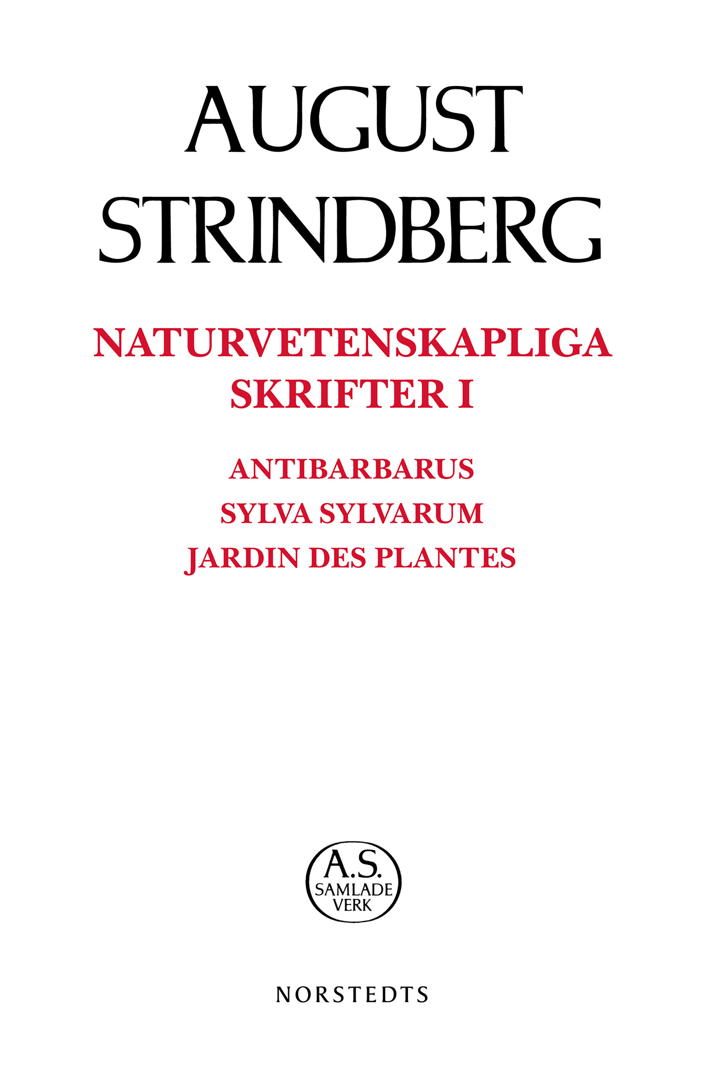 Naturvetenskapliga Skrifter I