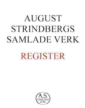 August Strindbergs Samlade Verk Register
